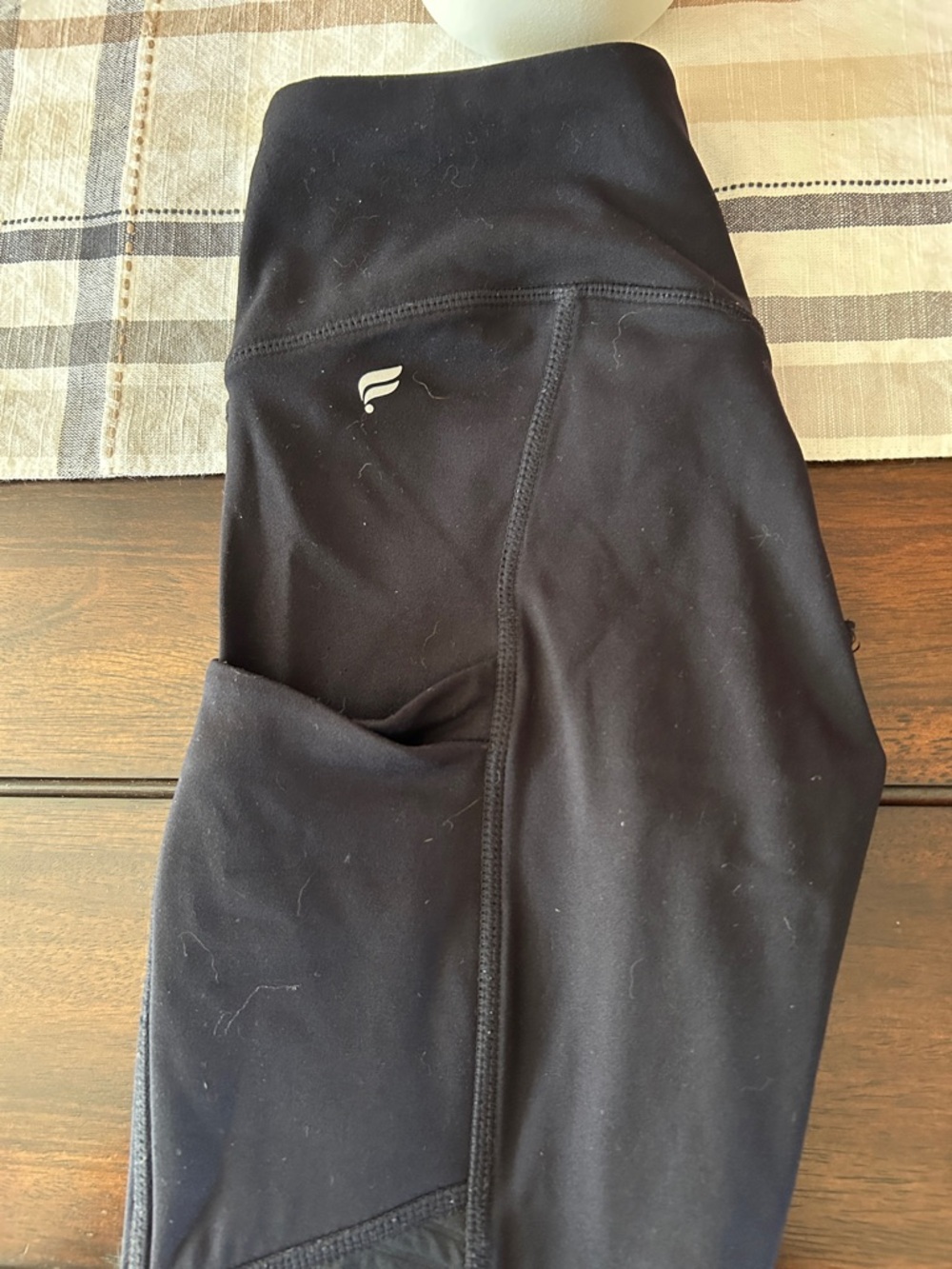 Black Fabletics Motion365 Leggings with Side Pockets